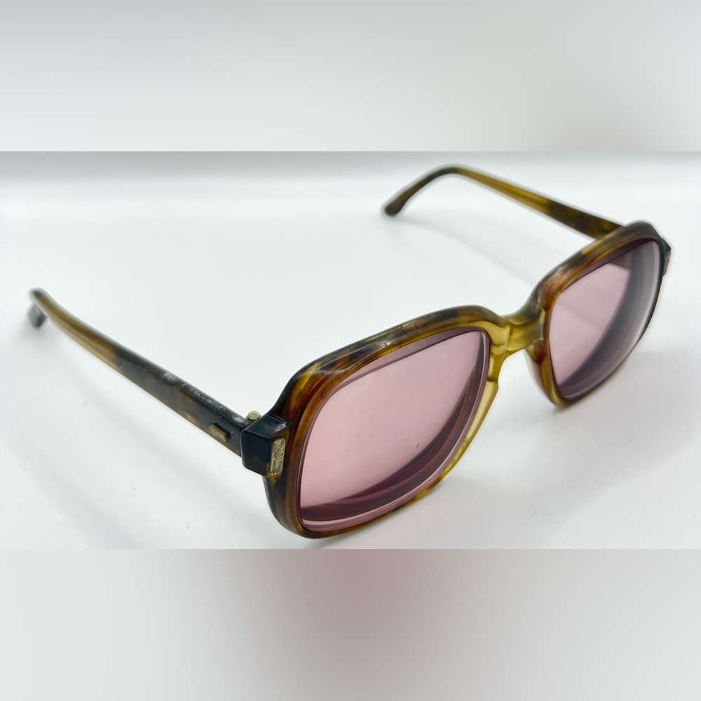 Vintage AO Safety Z87 Brown Gray Oval Sunglasses Frames Only